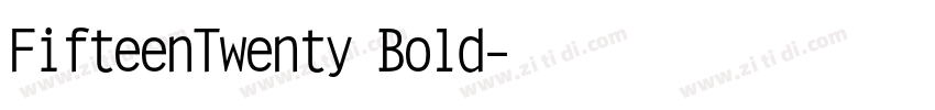 FifteenTwenty Bold字体转换